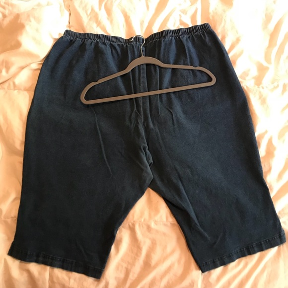 Capri Pants Dark Blue Denis Plus Size - Picture 2 of 4